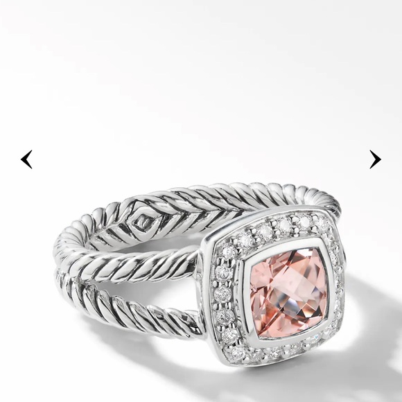 david yurman petite albion ring in morganite - Picture 2 of 6